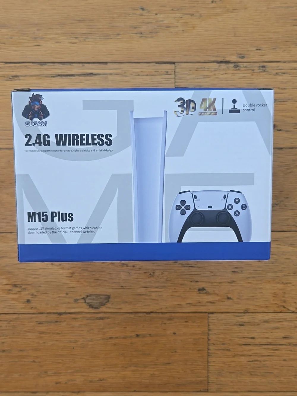 M15 Plus 2.4G Retro Gamestick 4K HDMI Wireless White 2.4 G Gaming Controller